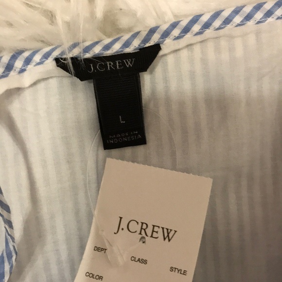 J.Crew Striped smocked-waist dress - Picture 6 of 7